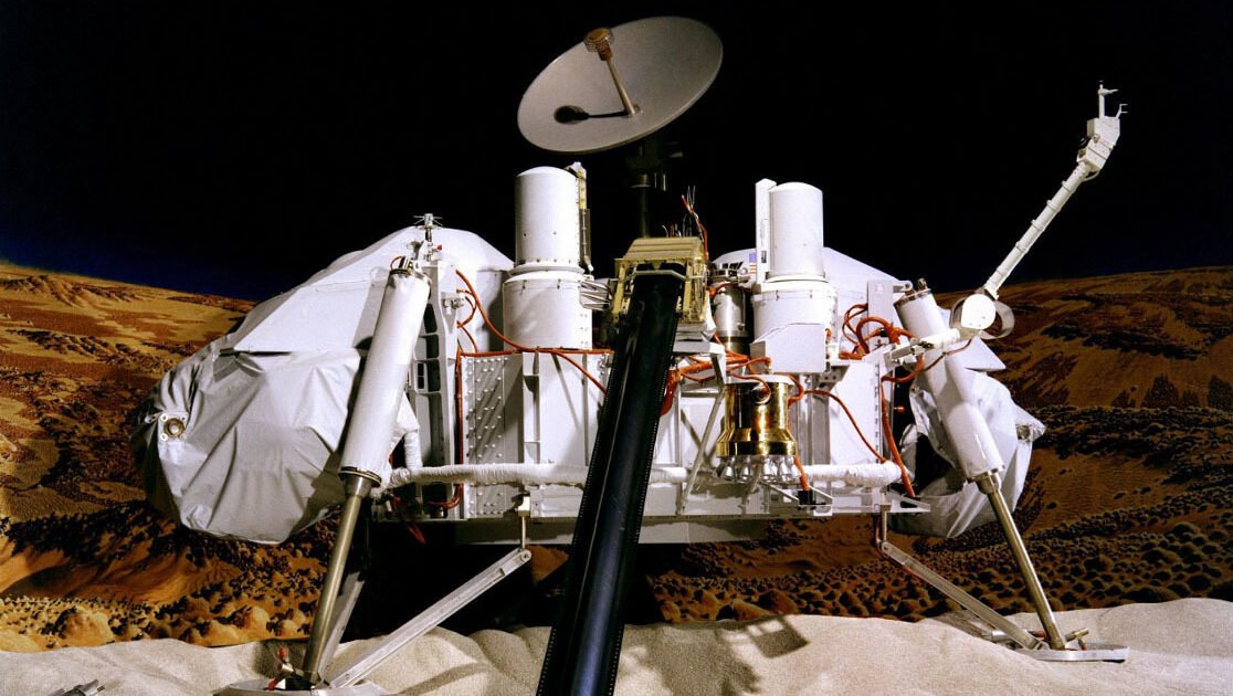 Vida no Planeta Vermelho? A sonda Viking pousou em Marte em 1976 (Foto: Nasa/Divulgação)
