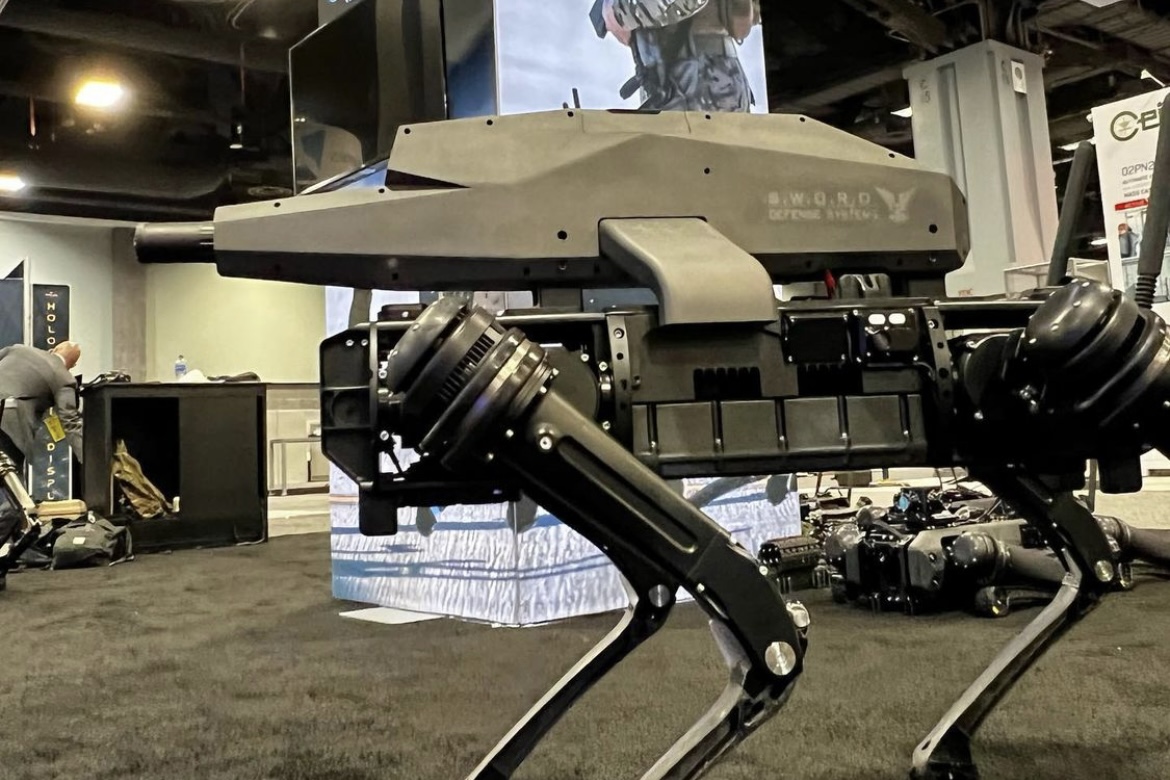 Empresa desenvolve cão robótico armado com rifle para o Exército dos EUA