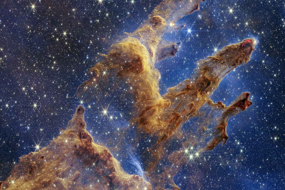 Telescópio James Webb registra imagens espetaculares dos Pilares da Criação