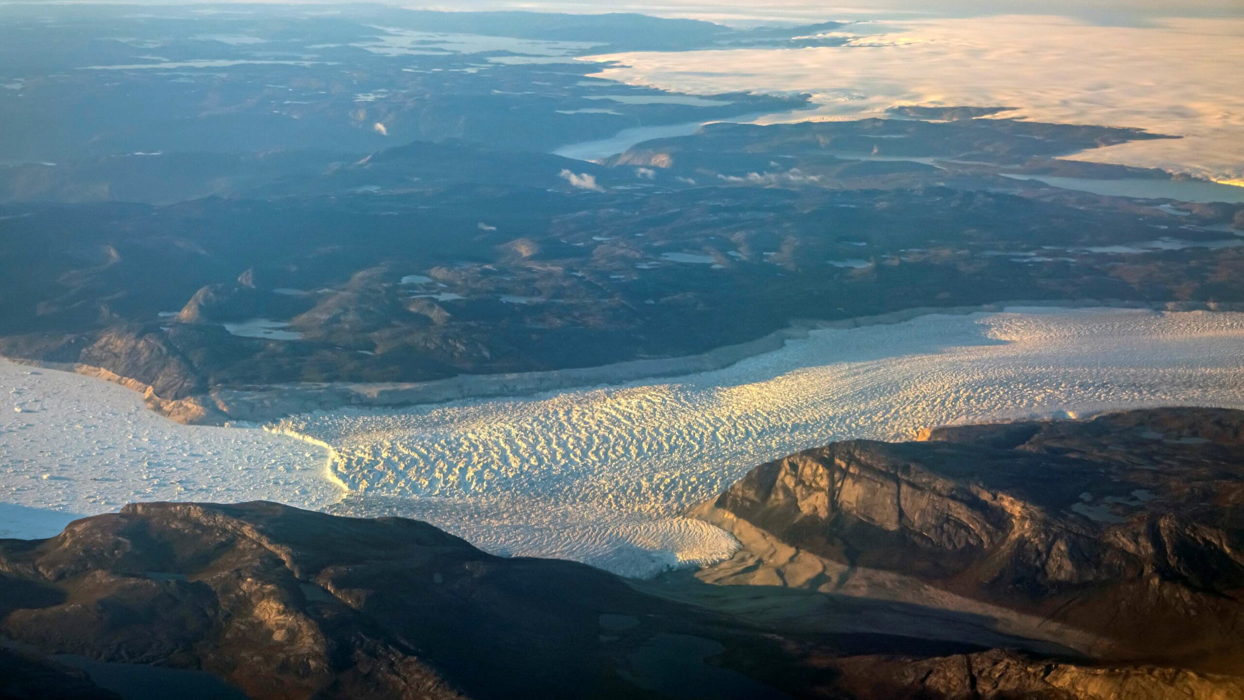 Encolhimento da calota polar na Groenlândia