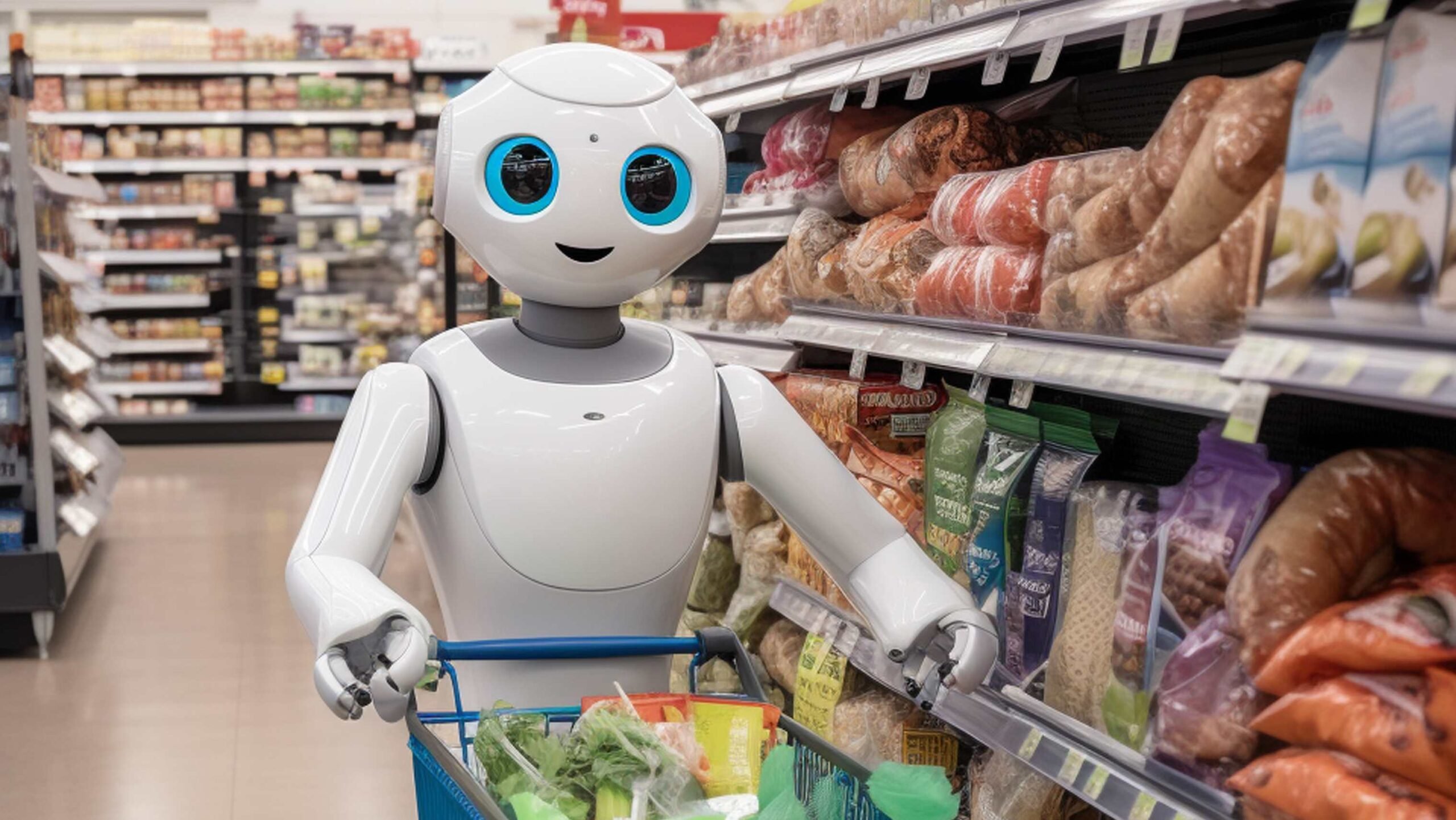 Robô em supermercado