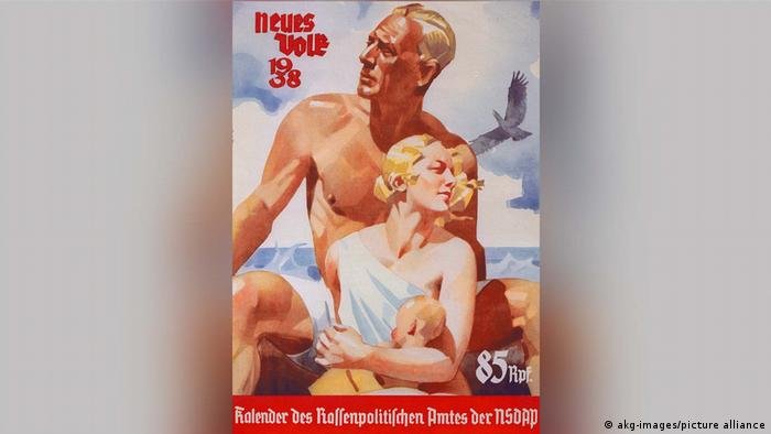 Ariano: cartaz nazista faz apologia da 'raça' ariana